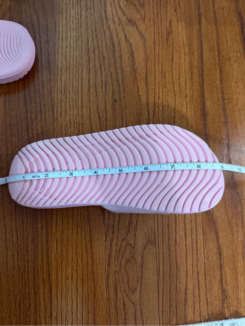 Nike Kawa Girls Pink Iridescent Slide Sandals Pool Beach Shoes Summer Blue - Picture 8 of 9